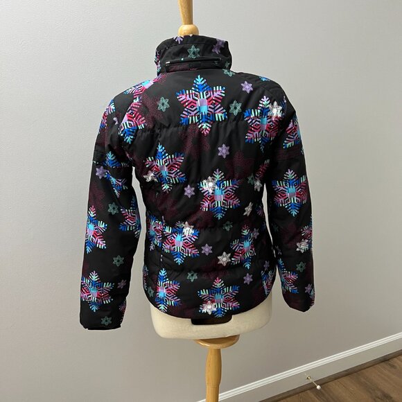 Obermeyer Snowflake Ski Jacket Black Sz Junior 16 - Picture 13 of 15